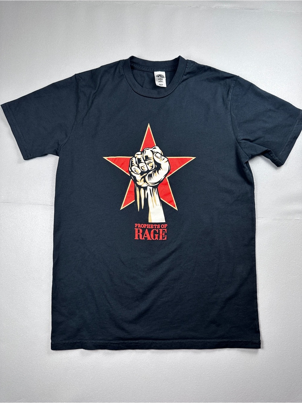 Prophets of Rage Power Fist T-Shirt Men’s S Black US Blanks Made in USA 2016 Era